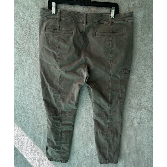 Ralph Lauren Stretch Cotton Capri Pants Zippered Pockets & Legs Womens Size 16 - Picture 7 of 11